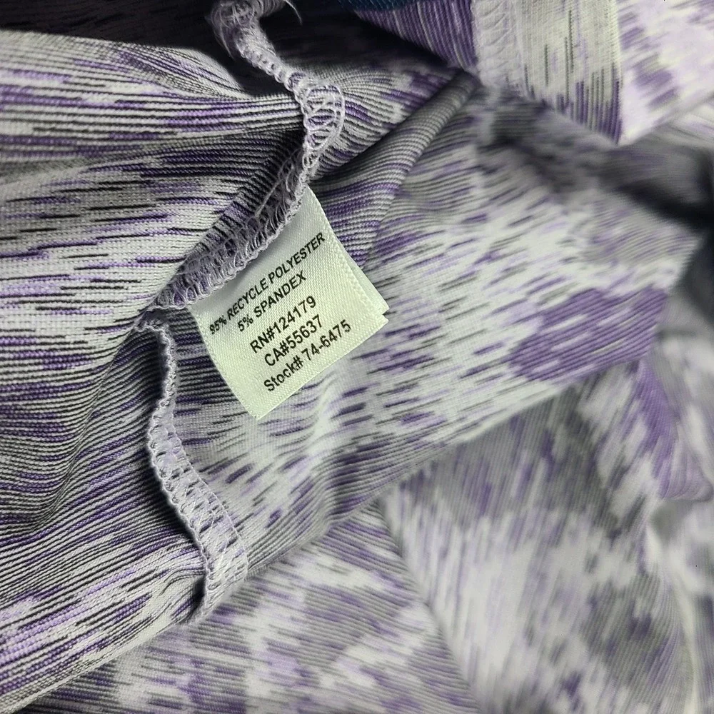 Johnston Murphy Polo Shirt Mens XL Purple Geometric Performance XC4 Short Sleeve